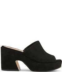 Blondo Melinda Waterproof Suede Banded Slide Dress Sandals