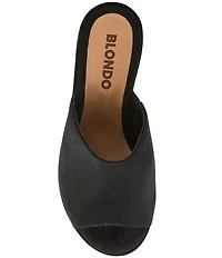 Blondo Melinda Waterproof Suede Banded Slide Dress Sandals