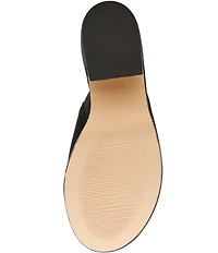 Blondo Melinda Waterproof Suede Banded Slide Dress Sandals