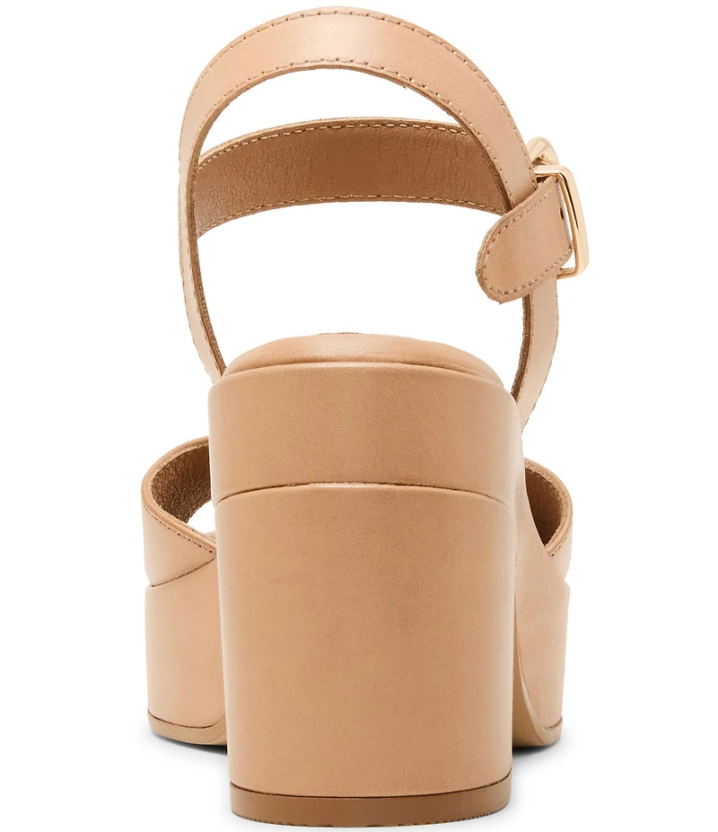 Blondo Mona Waterproof Leather Ankle Strap Dress Sandals