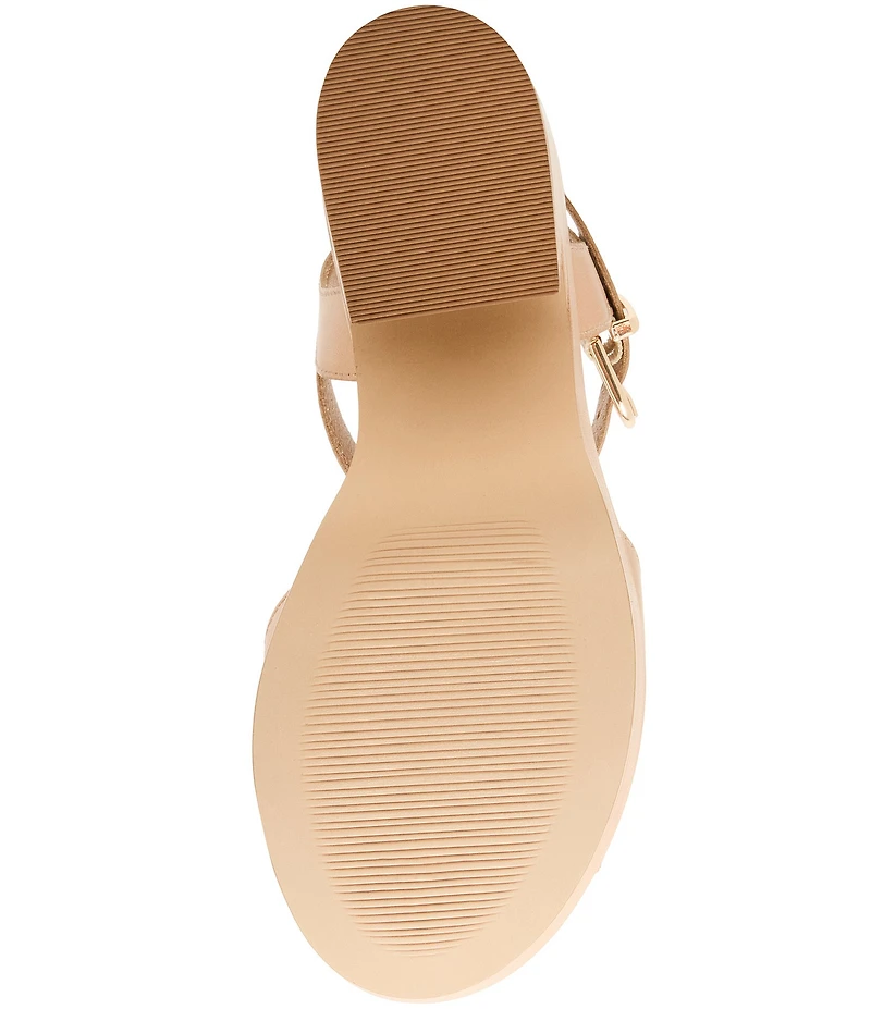 Blondo Mona Waterproof Leather Ankle Strap Dress Sandals