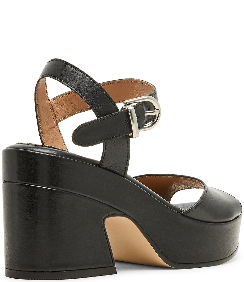Blondo Mona Waterproof Leather Ankle Strap Dress Sandals