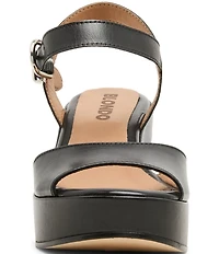 Blondo Mona Waterproof Leather Ankle Strap Dress Sandals