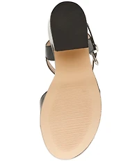 Blondo Mona Waterproof Leather Ankle Strap Dress Sandals