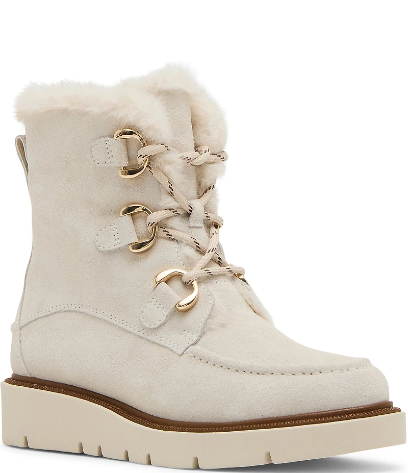 Blondo Monday Waterproof Suede Faux Fur Booties
