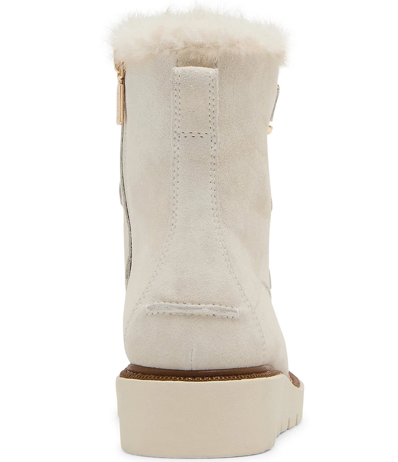 Blondo Monday Waterproof Suede Faux Fur Booties