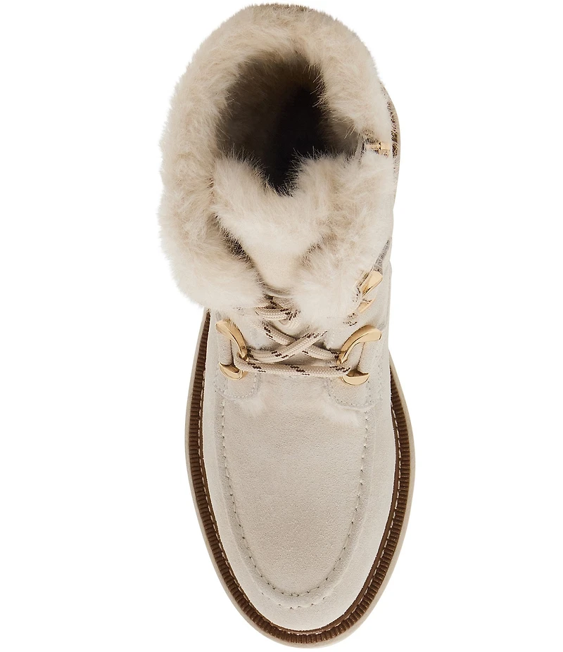 Blondo Monday Waterproof Suede Faux Fur Booties