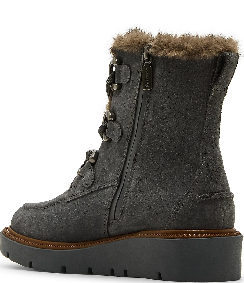 Blondo Monday Waterproof Suede Faux Fur Booties