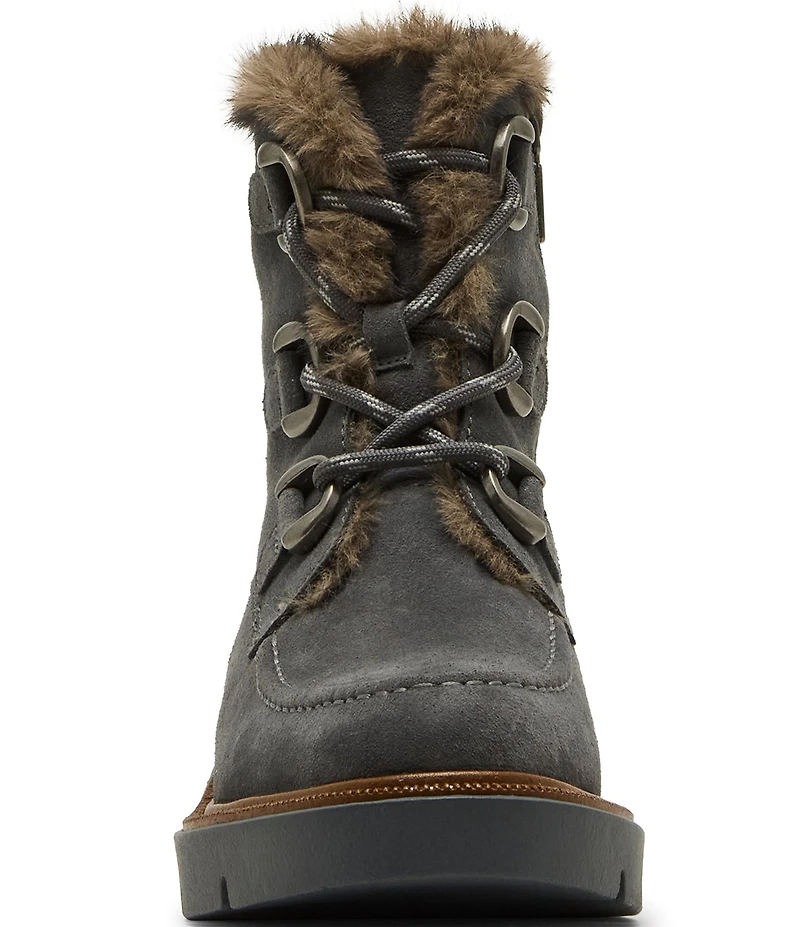 Blondo Monday Waterproof Suede Faux Fur Booties