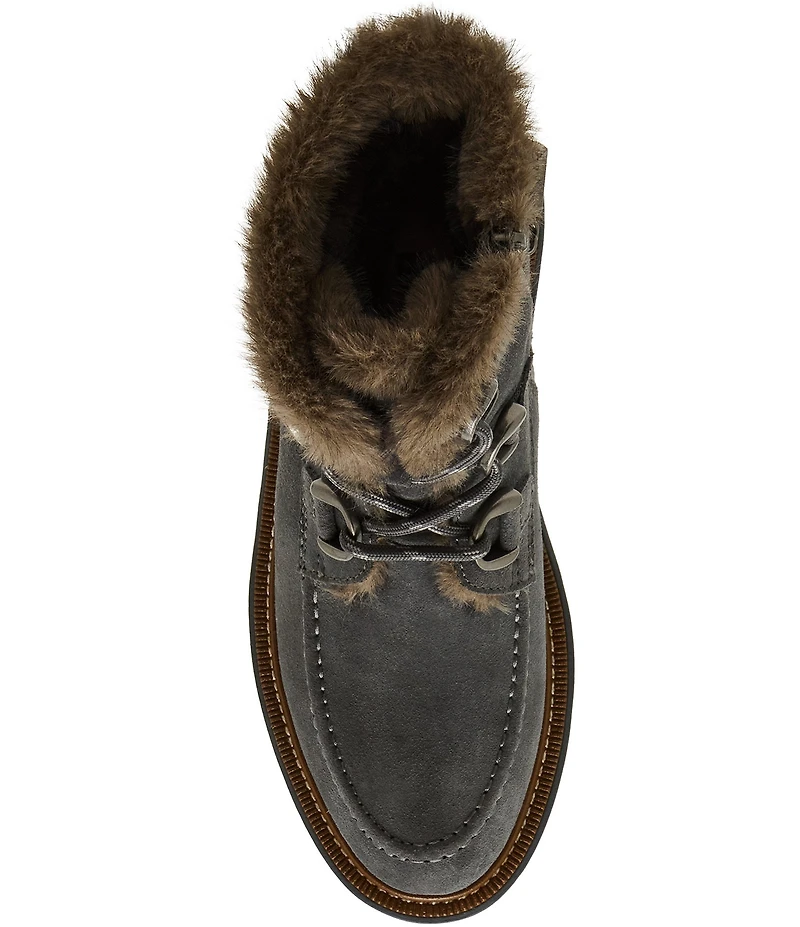 Blondo Monday Waterproof Suede Faux Fur Booties