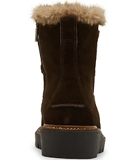 Blondo Monday Waterproof Suede Faux Fur Booties