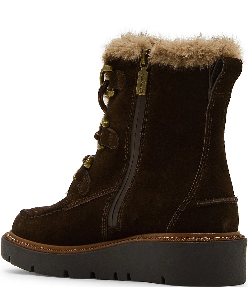 Blondo Monday Waterproof Suede Faux Fur Booties