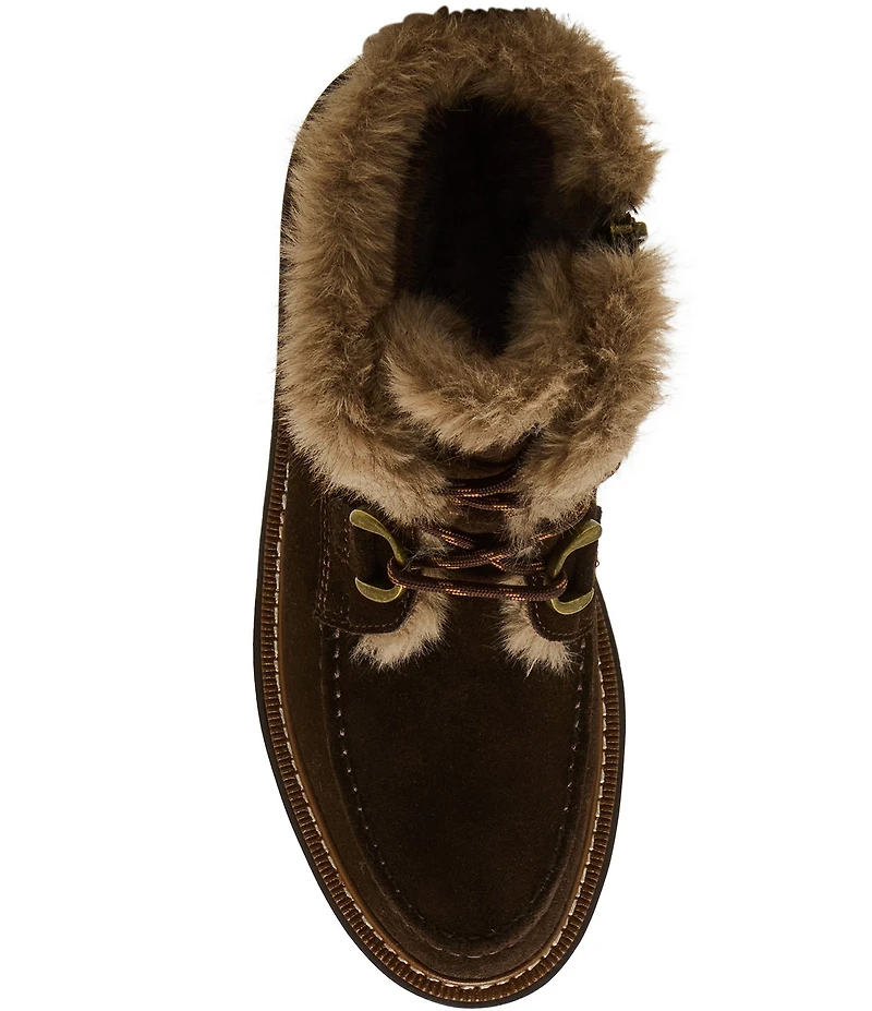 Blondo Monday Waterproof Suede Faux Fur Booties