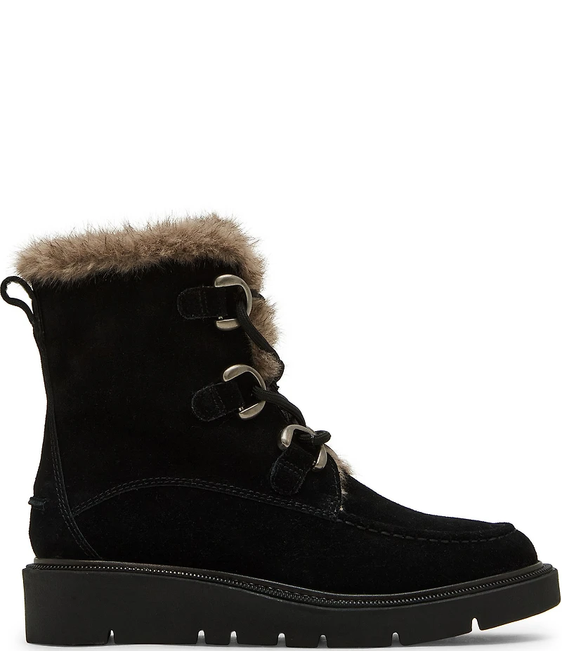 Blondo Monday Waterproof Suede Faux Fur Booties