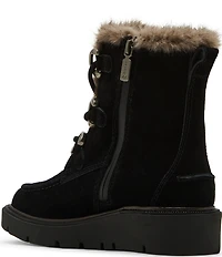 Blondo Monday Waterproof Suede Faux Fur Booties
