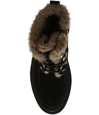 Blondo Monday Waterproof Suede Faux Fur Booties