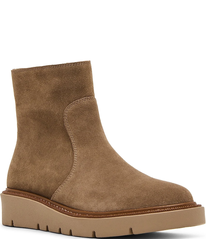 Blondo Motion Waterproof Suede Wedge Booties