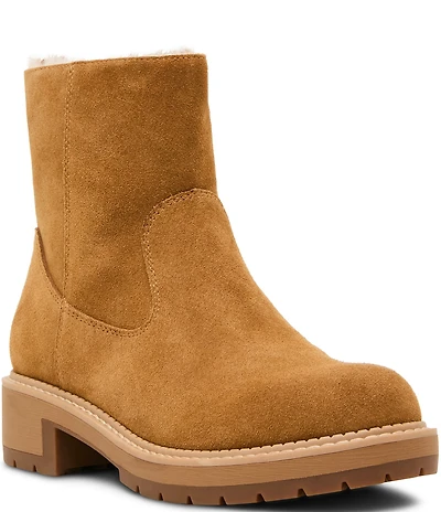 Blondo Nappa Waterproof Suede Faux Fur Lined Booties