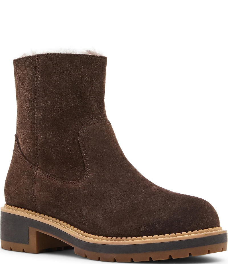 Blondo Nappa Waterproof Suede Faux Fur Lined Booties