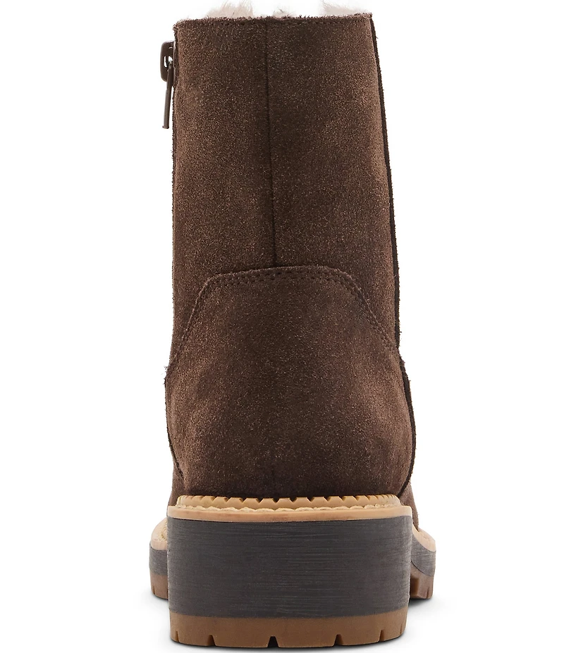 Blondo Nappa Waterproof Suede Faux Fur Lined Booties