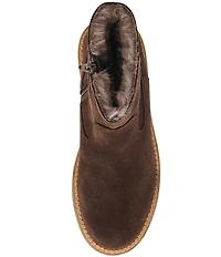 Blondo Nappa Waterproof Suede Faux Fur Lined Booties