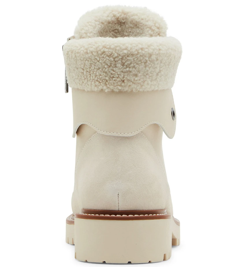 Blondo Natasia Waterproof Leather and Suede Lugged Hiker Booties