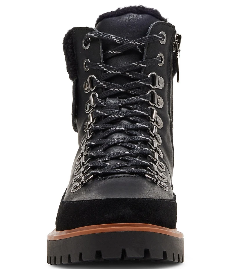 Blondo Natasia Waterproof Leather and Suede Lugged Hiker Booties
