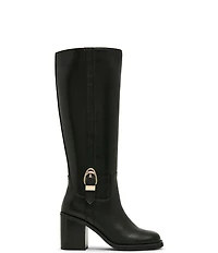 Blondo Nicky Waterproof Leather Buckle Detail Tall Boots
