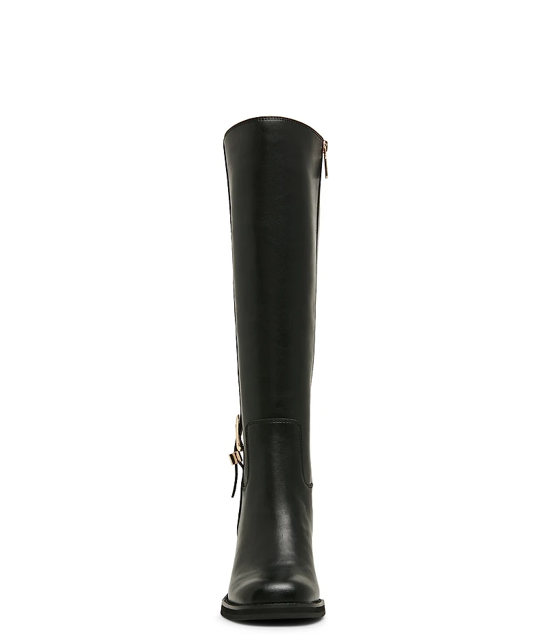 Blondo Nicky Waterproof Leather Buckle Detail Tall Boots