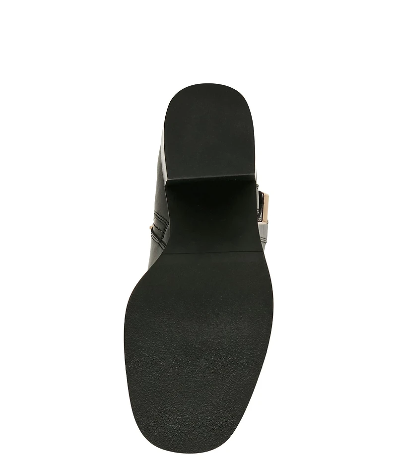 Blondo Nicky Waterproof Leather Buckle Detail Tall Boots