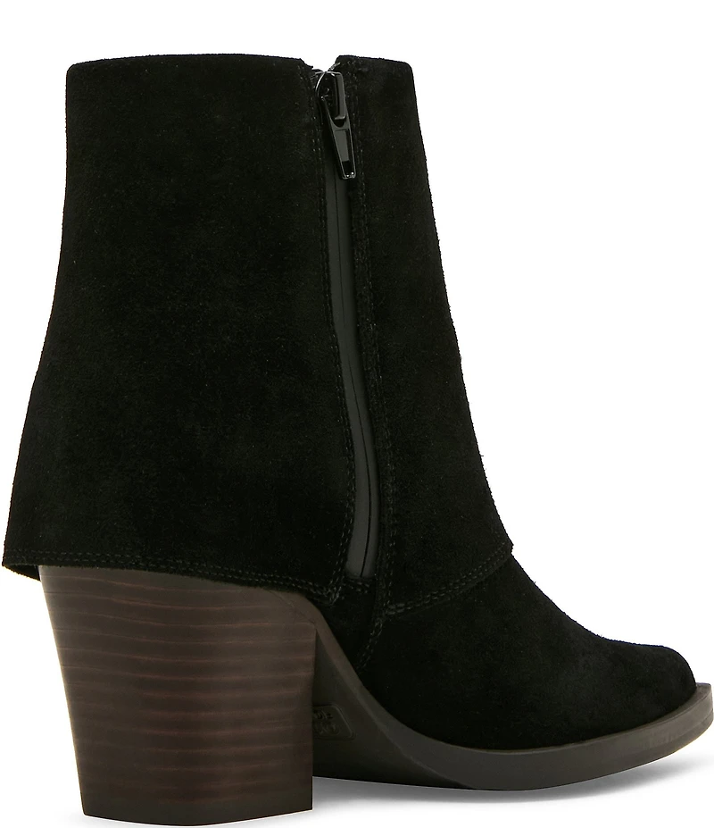 Blondo Odessa Waterproof Suede Cuffed Fringe Booties