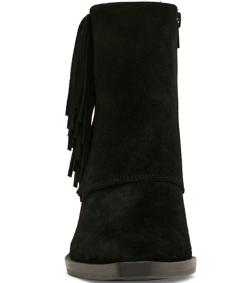 Blondo Odessa Waterproof Suede Cuffed Fringe Booties