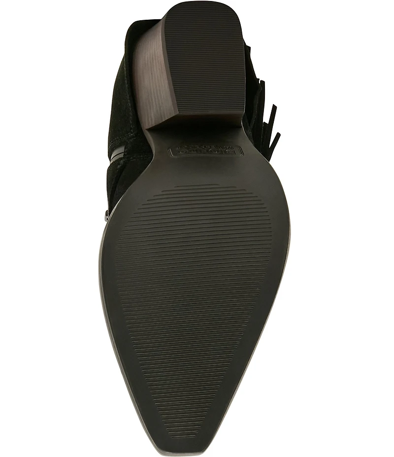 Blondo Odessa Waterproof Suede Cuffed Fringe Booties
