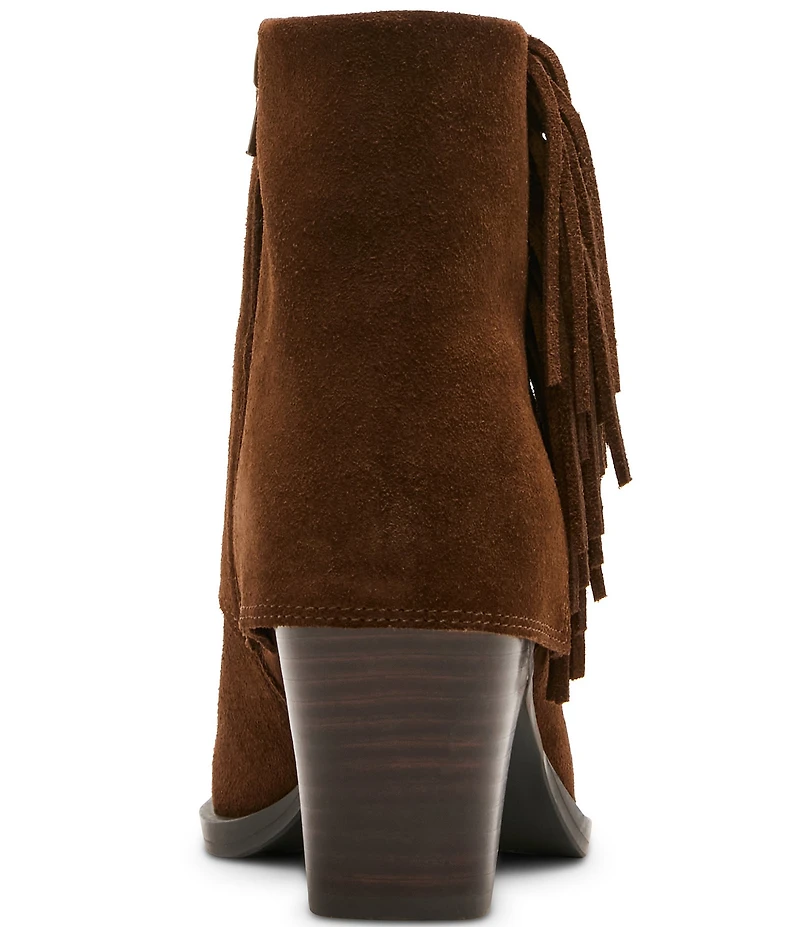 Blondo Odessa Waterproof Suede Cuffed Fringe Booties