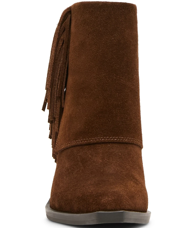 Blondo Odessa Waterproof Suede Cuffed Fringe Booties