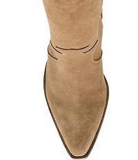 Blondo Opal Waterproof Suede Western Block Heel Tall Boots