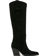 Blondo Opal Waterproof Suede Western Block Heel Tall Boots
