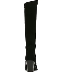 Blondo Opal Waterproof Suede Western Block Heel Tall Boots