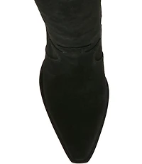 Blondo Opal Waterproof Suede Western Block Heel Tall Boots