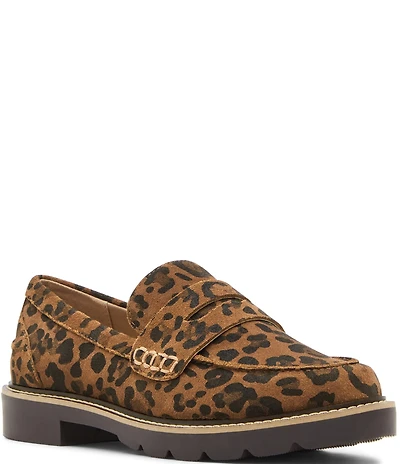 Blondo Penny Leopard Suede Loafers