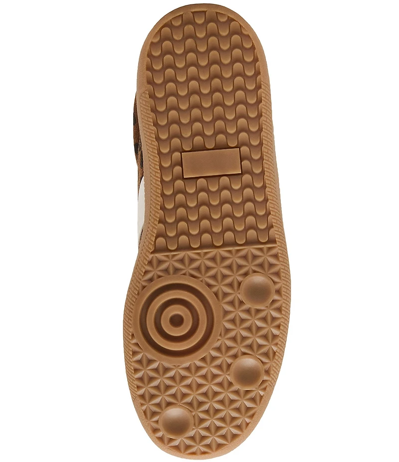 Blondo Remmie Leopard Print Suede Water Resistant Classic Retro Sneakers