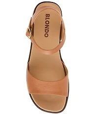Blondo Rifkin Waterproof Leather Ankle Strap Sandals