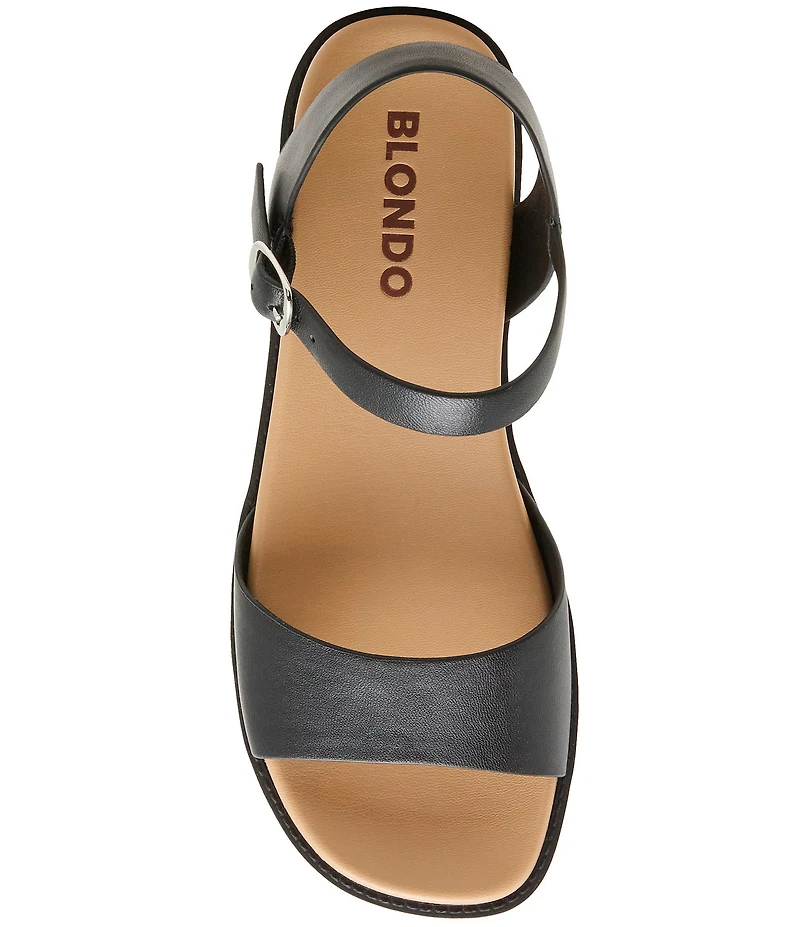 Blondo Rifkin Waterproof Leather Ankle Strap Sandals