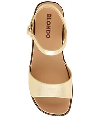 Blondo Rifkin Waterproof Leather Ankle Strap Sandals