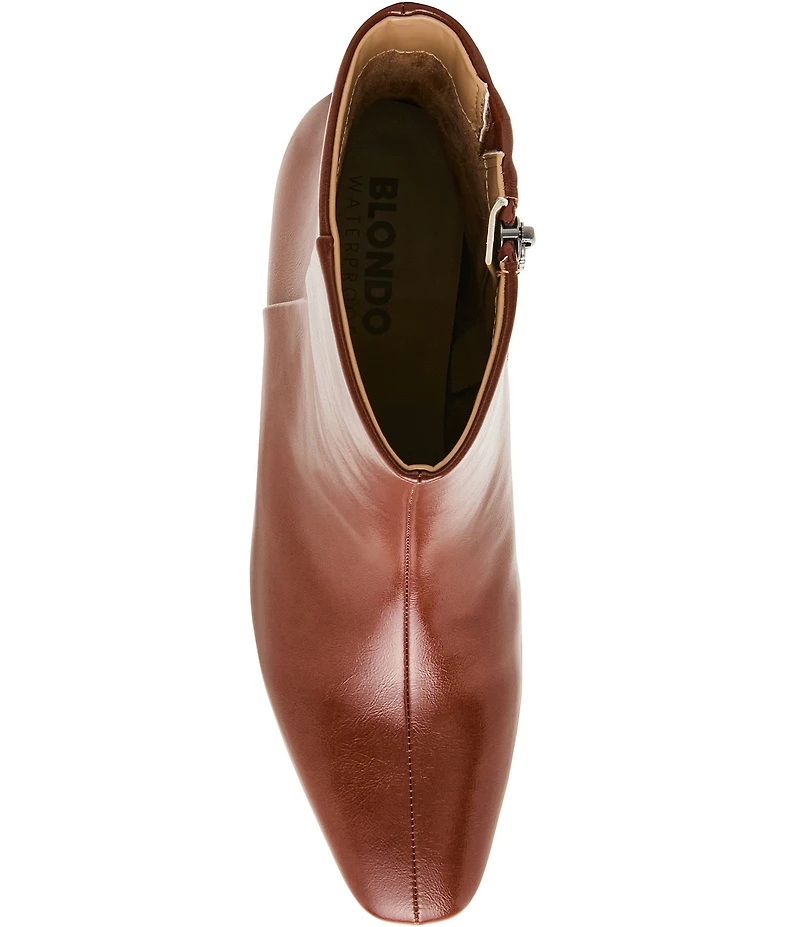 Blondo Serra Waterproof Leather Slim Block Heel Booties