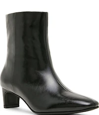 Blondo Serra Waterproof Leather Slim Block Heel Booties