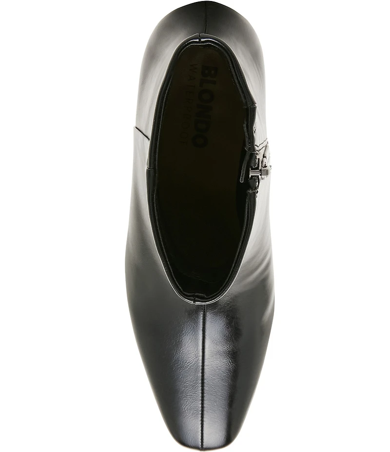 Blondo Serra Waterproof Leather Slim Block Heel Booties