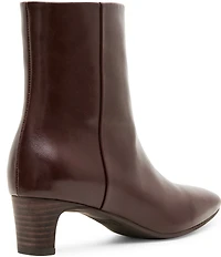 Blondo Serra Waterproof Leather Slim Block Heel Booties