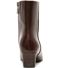 Blondo Serra Waterproof Leather Slim Block Heel Booties