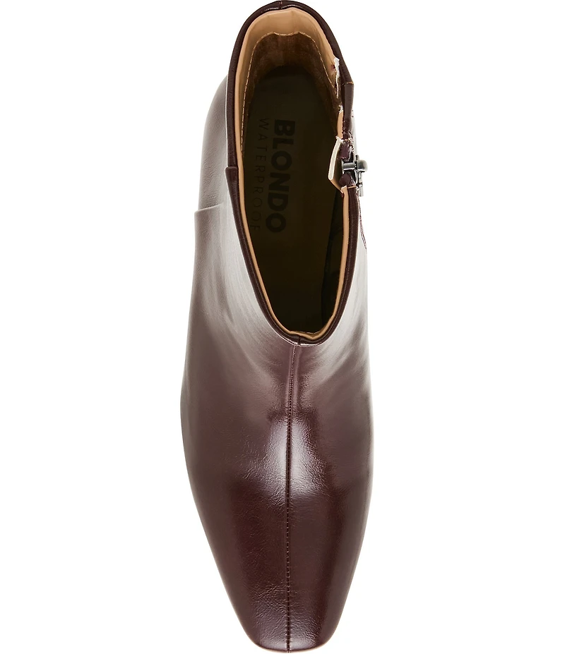 Blondo Serra Waterproof Leather Slim Block Heel Booties